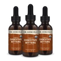 Suplemento Dr. Mercola Organic Digestive Bitters 60 ml (pacote com 3)