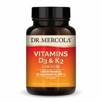 Suplemento Dr. Mercola Vitaminas D3 e K2 30 cápsulas Suplemento Dr. Mercola Vitaminas D3 e K2 30 cápsulas