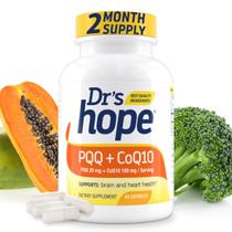 Suplemento Dr's Hope PQQ CoQ10 20 mg/100 mg para a saúde do cérebro Suplemento Dr's Hope PQQ CoQ10 20 mg/100 mg para a saúde do cérebro