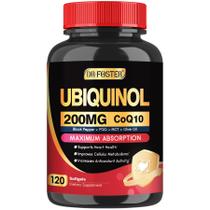 Suplemento DRFOSTER Coq10 Ubiquinol 200 mg com vitamina E e PQQ