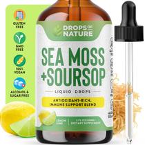 Suplemento Drops Drops Of Nature Irish Sea Moss & Soursop 60ml