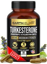 Suplemento Earth Elixir Turkesterone 840 mg (90 cápsulas)