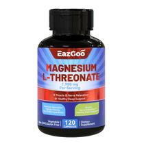 Suplemento EAZGOO L-treonato de magnésio 1900 mg 120 cápsulas Suplemento EAZGOO L-treonato de magnésio 1900 mg 120 cápsulas