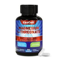 Suplemento EAZGOO L-treonato de magnésio 1900 mg 90 cápsulas