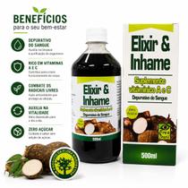 Suplemento Elixir de Inhame Zero Açúcar 500ml Vitaminas A e C