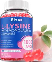 Suplemento Elysx L-Lisina Gummies 1000 mg com monolaurina 60 ct Suplemento Elysx L-Lisina Gummies 1000 mg com monolaurina 60 ct