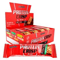 Suplemento em barra Protein Crisp Bar IntegralMedica com 12 Unid de 45g Coco, barrinha de proteína para lanche rápido, barra de proteína integral