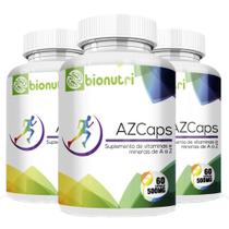 Suplemento em Capsula Combo 3x Multivitamínico de A-Z Polivitaminico 60 Caps 500 mg - Bionutri