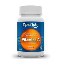 Suplemento Em Cápsulas Apisnutri Encapsulados Vitamina A Sabor Natural Em Pote De 200g 60 Un