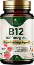 Suplemento em comprimidos mastigáveis Nature's Nutrition B12 1000 mcg Suplemento em comprimidos mastigáveis Nature's Nutrition B12 1000 mcg
