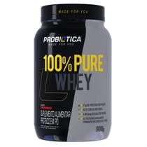 Suplemento Em Pó 100% Whey Protein Pote 900gr Probiótica