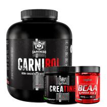 Suplemento em Po Combo Integralmédica Carnibol Isolado Hidrolisado 1,8 Kg + Creatina Creapure + Bcaa