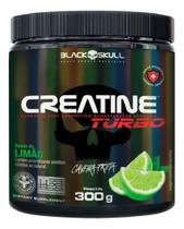 Suplemento em Pó Creatine Turbo Creatina Sabor Limão 300g Black Skull