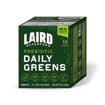 Suplemento em Pó de Vegetais Verdes Prebióticos Laird Superfood - 15 Sachês