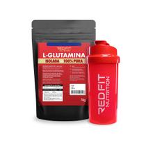 Suplemento em pó Kit Red Fit Nutrition L-Glutamina 1Kg