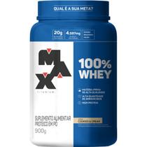 Suplemento Em Pó Max Titanium 100% Whey Protein Pote 900gr Suplemento Em Pó Max Titanium 100% Whey Protein Pote 900gr