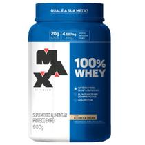 Suplemento em pó Max Titanium 100% Whey proteínas 100% Whey em pote de 900g
