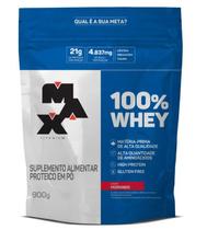 Suplemento em pó Max Titanium 100% Whey proteínas100% Whey em sachê de 900g