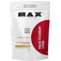 Suplemento em pó Max Titanium Mass Titanium Refil 17500 carboidratos Mass Titanium Refil 17500 em sachê de 3kg