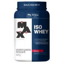 Suplemento em pó Max Titanium proteínas ISO Whey em pote de 900g