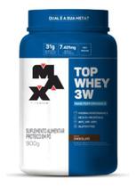 Suplemento em pó Max Titanium proteínas Top Whey 3W em pote de 900g