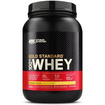 Suplemento em pó Optimum Nutrition Proteína Gold Standard 100% Whey proteína Gold Standard 100% Whey em pote de 907g