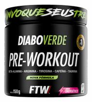 Suplemento Em Pó Pre Treino Pre Workout 150g FTW DIABO VERDE