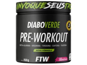 Suplemento Em Pó Pre Treino Pre Workout Pote 150g FTW DIABO VERDE