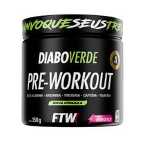 Suplemento Em Pó Pre Treino Pre Workout Pote 150g FTW DIABO VERDE