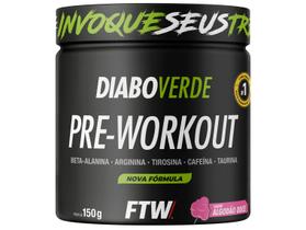 Suplemento Em Pó Pre Treino Pre Workout Pote 150g FTW DIABO VERDE