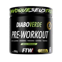 Suplemento Em Pó Pre Treino Pre Workout Pote 150g Sabor Frutas Amarelas FTW DIABO VERDE