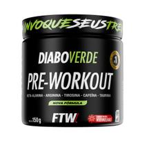 Suplemento Em Pó Pre Treino Pre Workout Pote 150g Sabor Frutas Vermelhas FTW DIABO VERDE