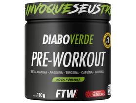Suplemento Em Pó Pre Treino Pre Workout Pote 150g Sabor Frutas Vermelhas FTW DIABO VERDE
