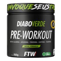 Suplemento Em Pó Pre Treino Pre Workout Pote 150g Sabor Limão FTW DIABO VERDE