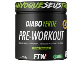 Suplemento Em Pó Pre Treino Pre Workout Pote 150g Sabor Limão FTW DIABO VERDE