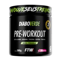 Suplemento Em Pó Pre Treino Pre Workout Pote 300g DIABO VERDE