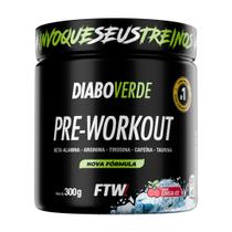 Suplemento Em Pó Pre Treino Pre Workout Pote 300g DIABO VERDE