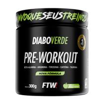 Suplemento Em Pó Pre Treino Pre Workout Pote 300g DIABO VERDE