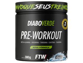 Suplemento Em Pó Pre Treino Pre Workout Pote 300g FTW DIABO VERDE