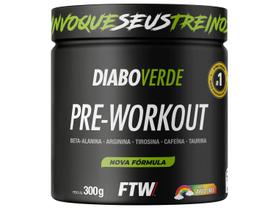 Suplemento Em Pó Pre Treino Pre Workout Pote 300g FTW DIABO VERDE