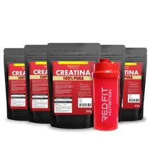 Suplemento em Pó Red Fit Nutrition 100% Puro Importado C/ Laudo Kit Creatina 150g ( 5 Unidades )