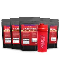 Suplemento em Pó Red Fit Nutrition 100% Puro Importado C/ Laudo Kit L-Arginina 250g ( 5 Unidades )