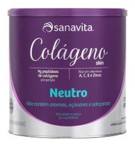 Suplemento em pó Sanavita Colágeno Hidrolisado 300g sabor