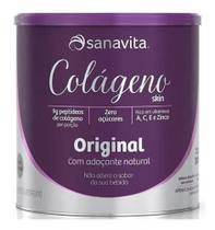 Suplemento em pó Sanavita Colágeno Hidrolisado 300g sabor