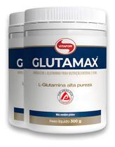 Suplemento Em Pó Vitafor Glutamax Glutamina Sabor Neutro Em Pote De 300g Kit Com 2 Unidades