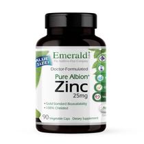Suplemento Emerald Labs Zinc 25 mg de suporte digestivo imunológico