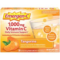 Suplemento Emergen-C em Pó - 1000mg de Vitamina C com Sabor Tangerina - 30 Sachês