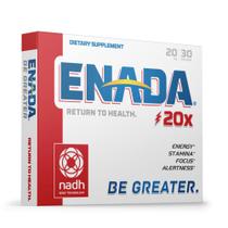 Suplemento ENADA NADH 20mg 30 pastilhas para energia e resistência