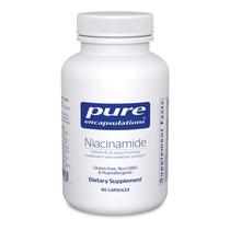 Suplemento: encapsulamentos puros, niacinamida, vitamina B3, 90 cápsulas