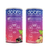 Suplemento Energético BT Nitrato 400 em pó Carboidrato Beterraba Dobro todos sabores pre e intra treino com e sem cafeína para atletas endurance Suplemento Energético BT Nitrato 400 em pó Carboidrato Beterraba Dobro todos sabores pre e intra treino com e sem cafeína para atletas endurance